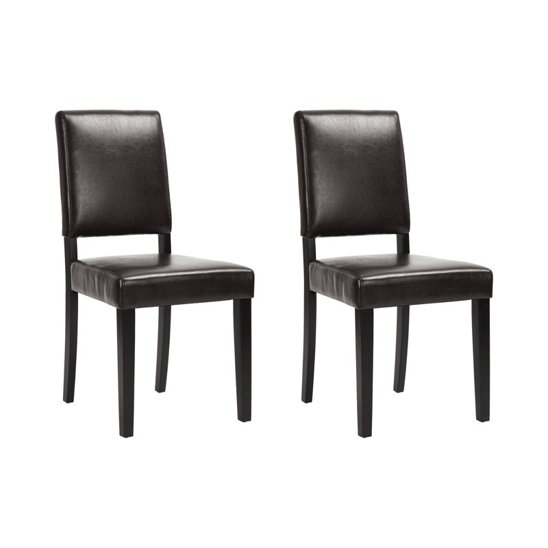 Ericson 45cm H Genuine Leather Upholstered Dining Chair