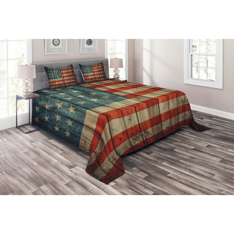 Coverlet, King Bedspread + 2 Shams