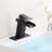 Waterfall Single Handle Stainless Steel Bathroom Faucet With Deckplate-103539553