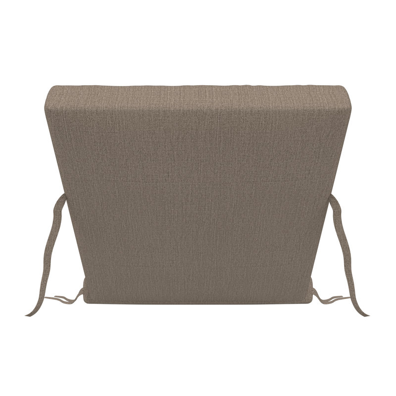 Outdoor Sunbrella® Chaise Lounge Cushion, Cast Shale Sunbrella® Plainweave, 23" x 29"/25" x 47" 