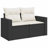 Vidaxl Garden Sofa Set Black, Cream White