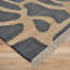 Tapis noir tissé à plat à la main Nevels Karo-826289678