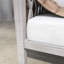 Causeuse de patio en aluminium pour 1 personne avec coussins épais