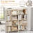5 Tier Large Book Shelf, Bookcase Home Office Open Bookshelf,Shelves For Living Room, Office Shelf,Vintage Industrial Style Bookshelf With Metal Frame-1982817543