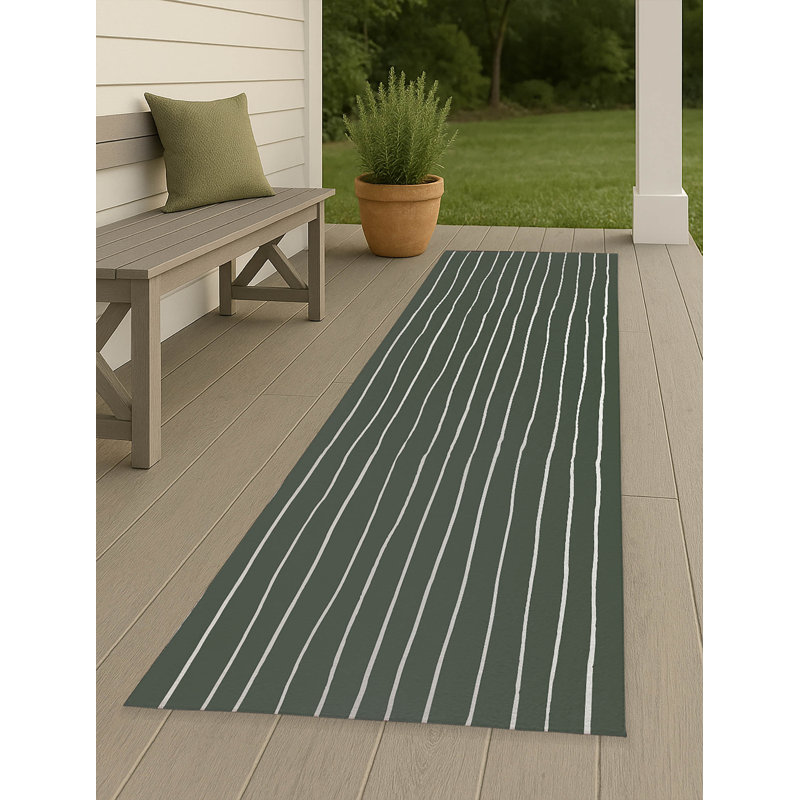 Smooth Lay Non-Slip Outdoor Rug, Runner 2'6" x 8'