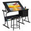Adjustable Metal Base Drafting Table
