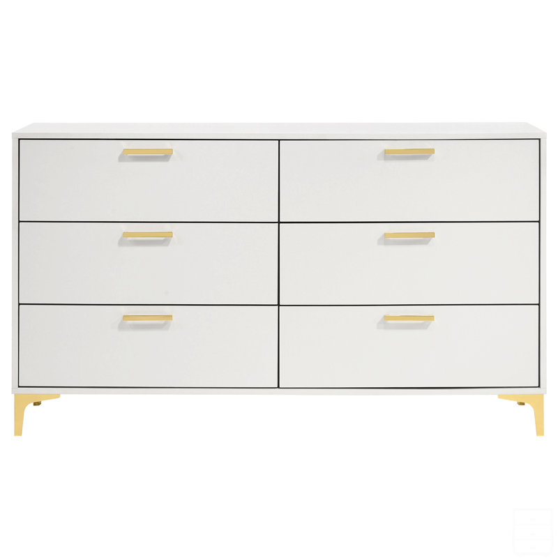 Commode rectangulaire à 6 tiroirs