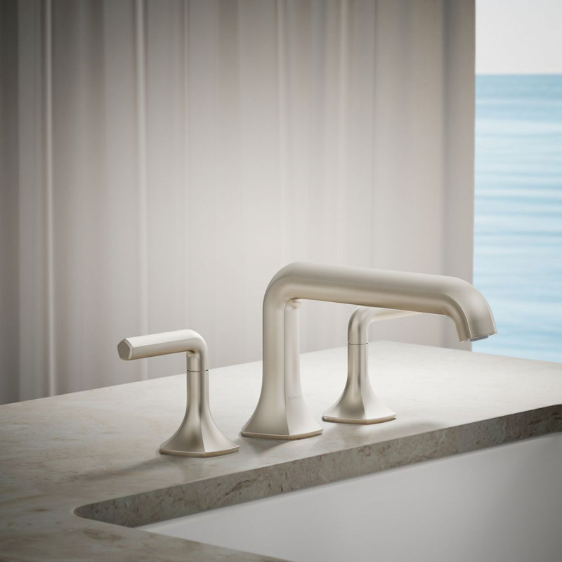 Occasion Deck-Mount Bath Spout With Straight Design, Vibrant Brushed Nickel