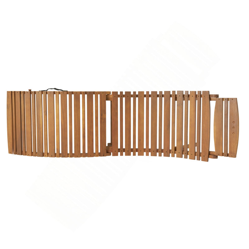 Chaise longue pliable en bois Lahaina