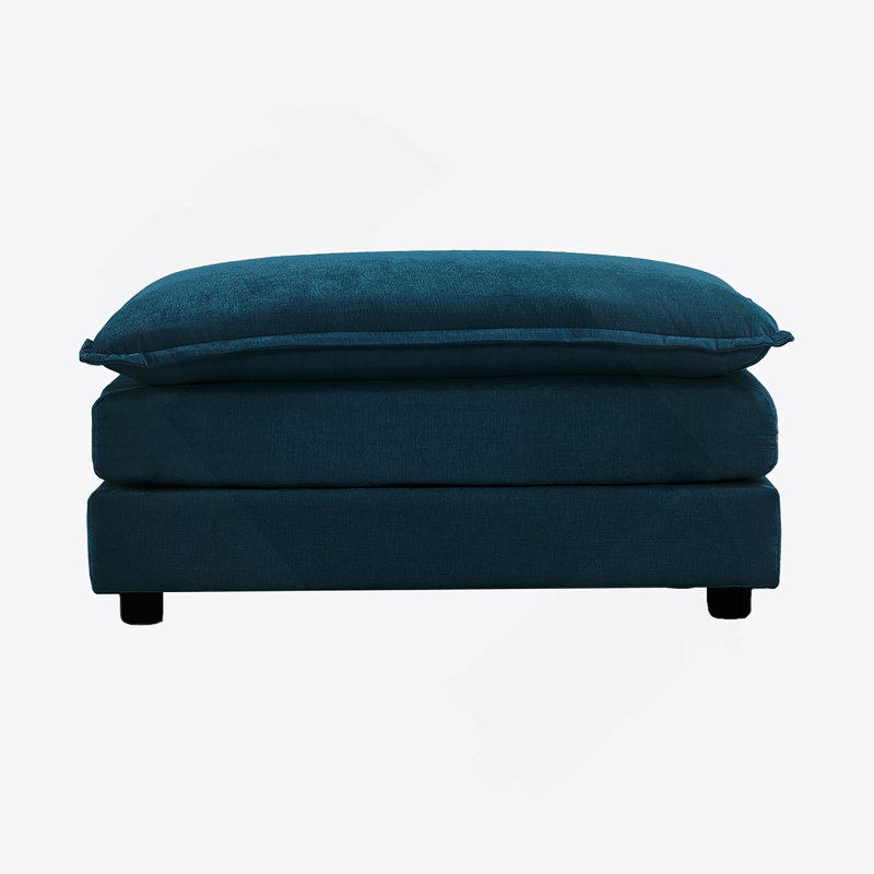 Chenille Fabric Ottomans Footrest