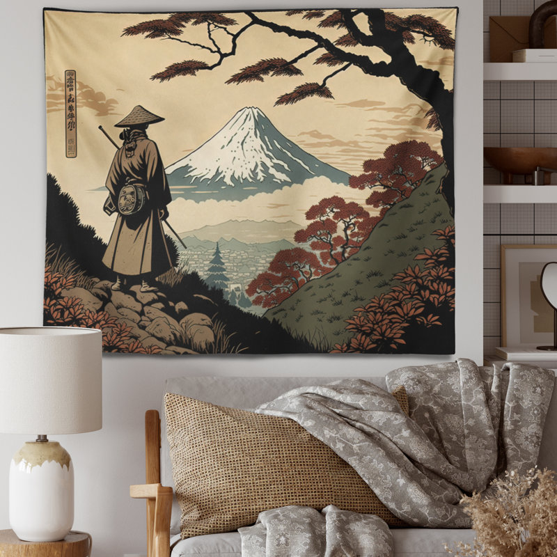 Tapisserie en polyester avec punaises, H 50 po x l 60 po
