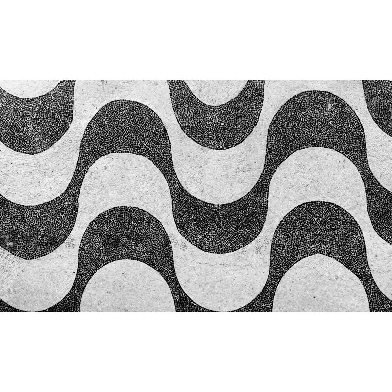 Decourcey Geometric Vinyl Machine Printed Area Rug, Rectangle 133 x 200cm