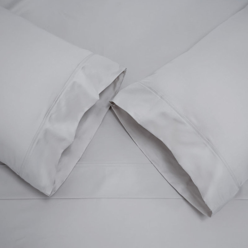 Egyptian-Quality Cotton 4pc. Sheet Set, Queen 4pc. Sheet Set, Mushroom Gray