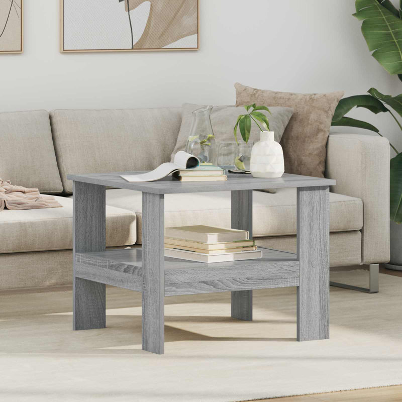 Coffee Table with Storage, Grey Sonoma