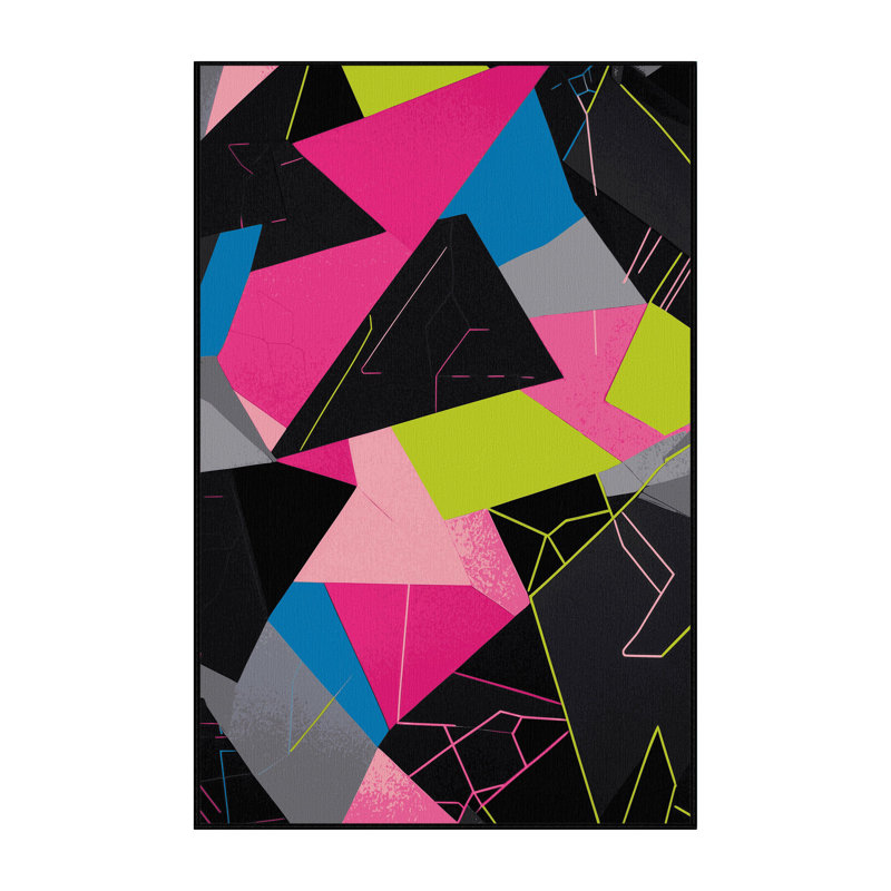 Synth Glow Rug, Rectangle 2' x 3'