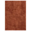 Taeler Washable Modern Living Room Rug Polyester Plain Indoor Area Rug with Low Pile - Anti-Slip Felt Backing SuperSoft Carpet Bedroom-Hallway, Terracotta-515545249