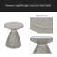 Table d'appoint d'extérieur en béton léger