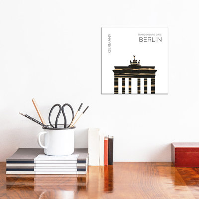 Urban Art Berlin Brandenburg Gate by Melanie Viola - Print on Canvas