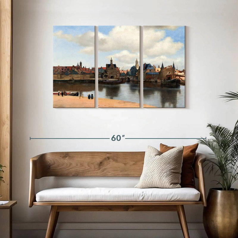 Lilie vue de Delft, H 28 po x l 45 po