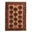 Tapis décoratif beige en laine noué à la main de conception unique 6 pi 8 po X 9 pi 2 po noué à la main New Age