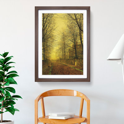 Autumns Golden Glow by John Atkinson Grimshaw - Picture Frame Graphic Art
