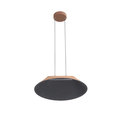 Meier 21" LED Pendant in Flecked Grey