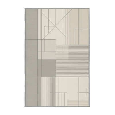 Tapis gris moelleux doux et moelleux Eilerman