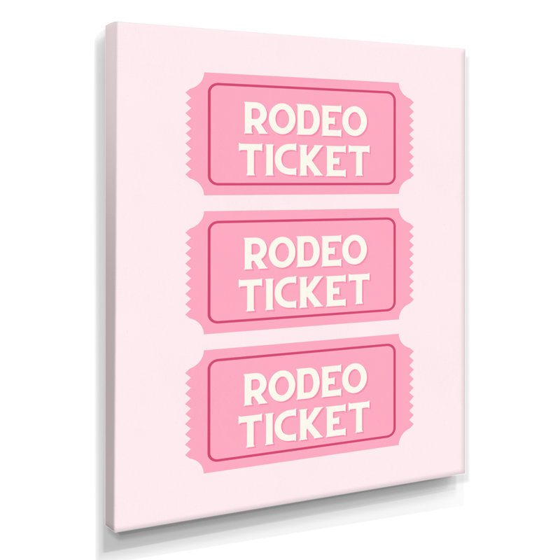 Rodeo billets en solde - Cowgirls, reproduction d'art murale, Toile tendue, H 20 po x l 12 po x P 1 po
