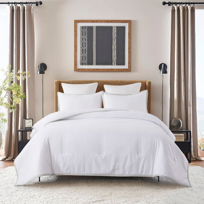 Polyester Box Stitch Comforter Set