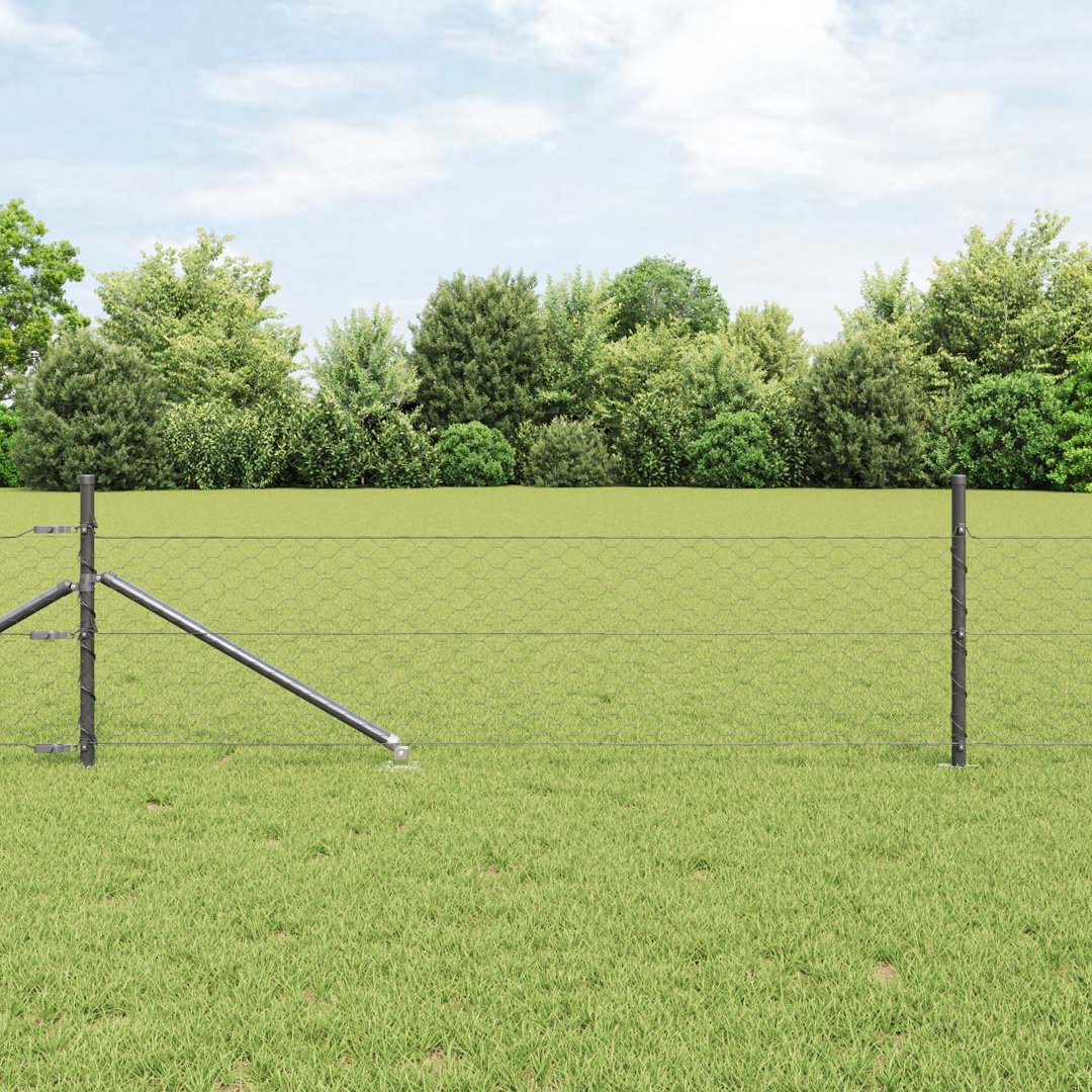 40cm H x 5000cm W Steel Fence Panels
