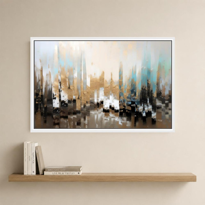 «Psalm 16: 7 Quiet Counsell» par Mark Lawrence - impression sur toile, H 28 po x l 40 po, Blanc