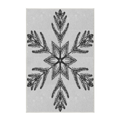 Tapis noir/blanc à motifs