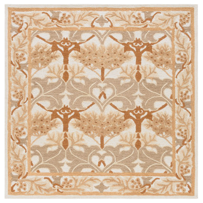 Earthly Treasures Hand Tufted Wool;Cotton;Viscose Geometric Indoor Rug