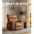 37.4" Wide Oversized Recliner Chair, PU Leather Manual Recliner with 1.5X Sponge Filling-2056711359