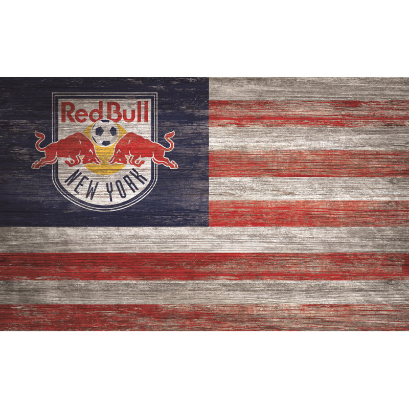 Décoration murale drapeau vieilli, New York Red Bulls