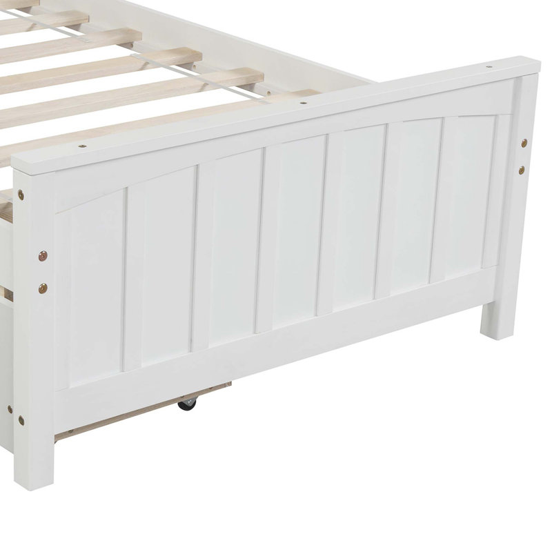 Lit plateforme avec deux tiroirs