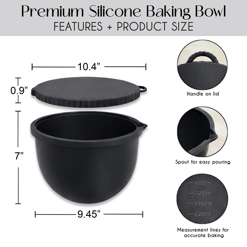 Silicone Bowl Liners with Lids for Kitchenaid Mixer  by  Sweet Jojo Designs