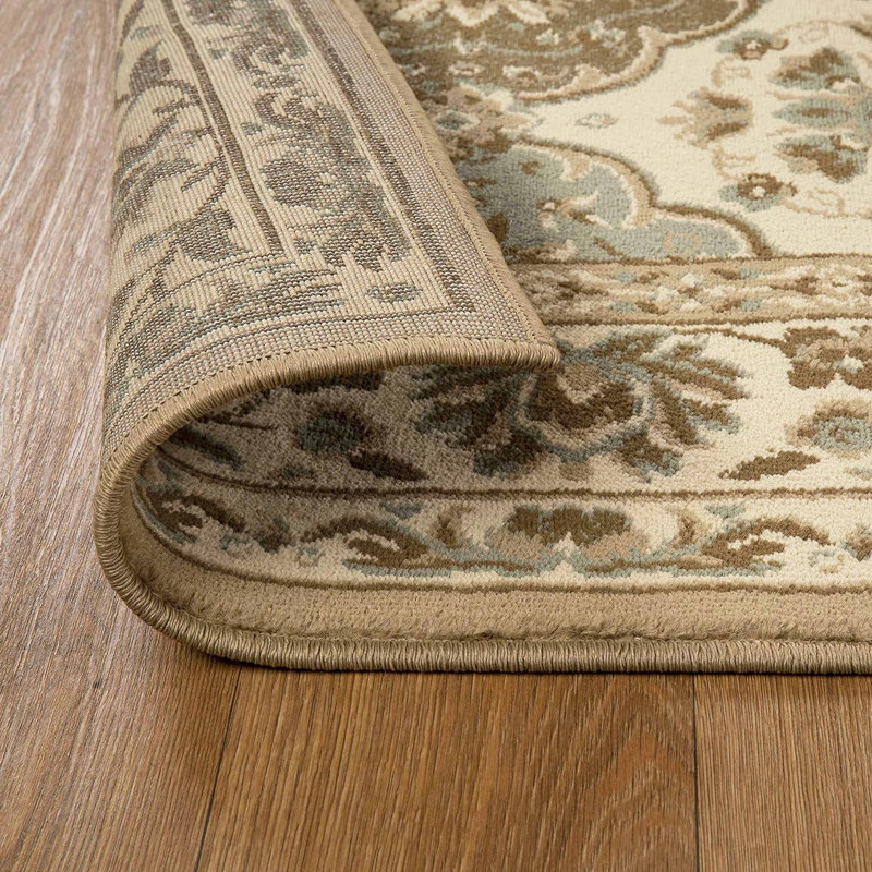 Blaykelee Ornamental Traditional Floral Indoor Area Rug, Rectangle 8' x 10'
