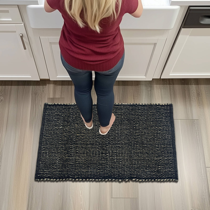 Tapis campagnard en jute et coton Colston, Rectangle 2 pi x 3 pi