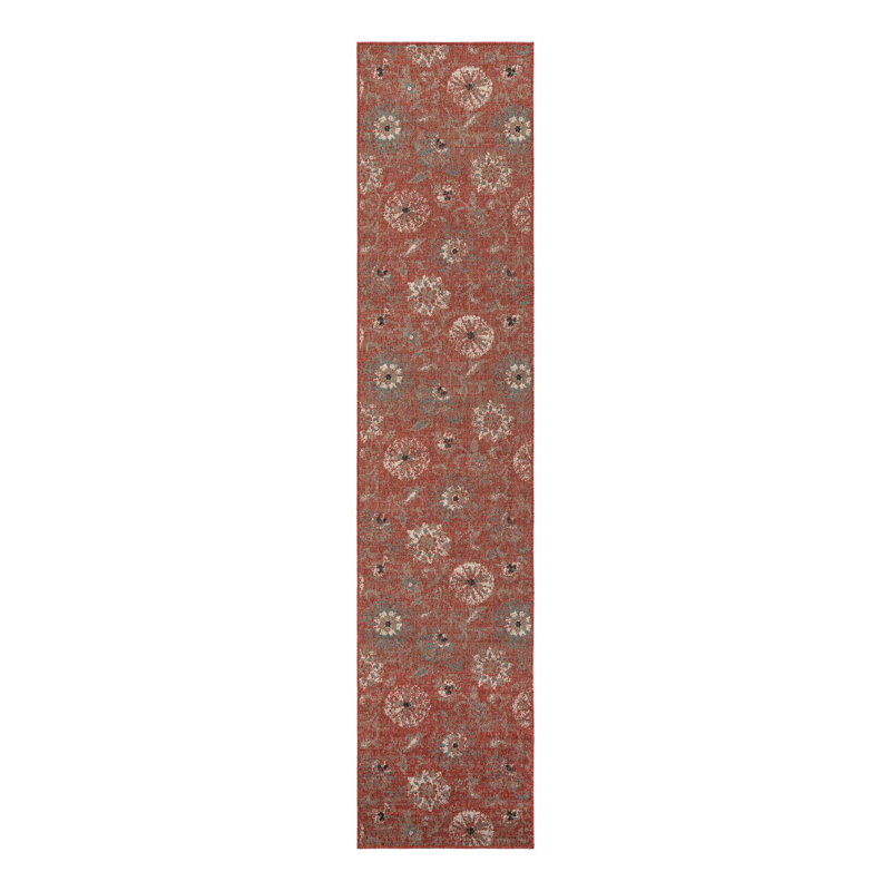 Tapis d'extérieur botanique, Tapis de couloir 2 pi 7 po x 12 pi