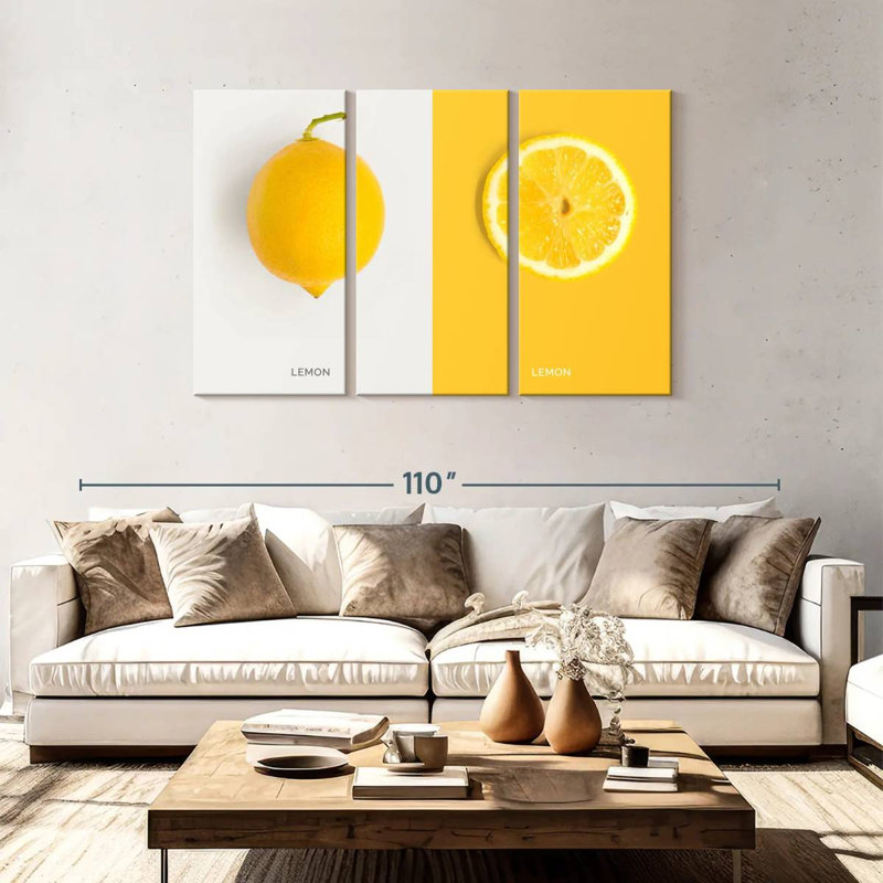 Yarlin Lemon, 48" H x 74" W
