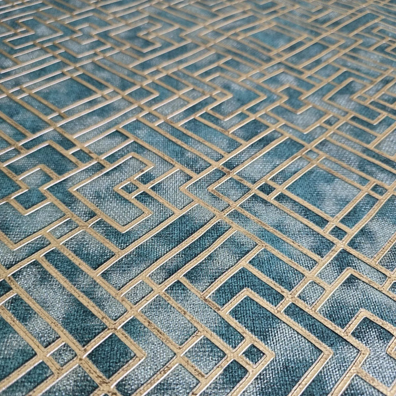 Papier peint géométrique texturé gaufré géométrique