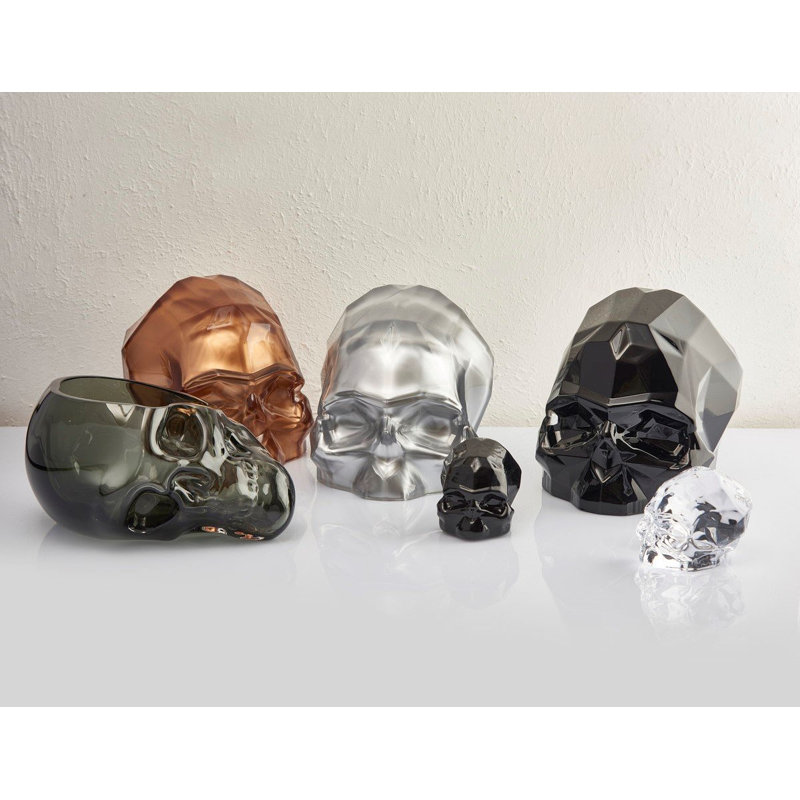 Memento Mori People Figurines & Sculptures, Black, 3.27" H x 4.13" W x 3.15" D