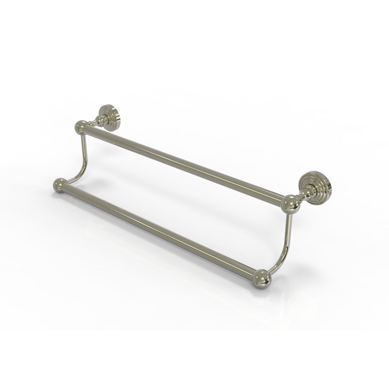 Porte-serviettes mural double Beresford, Nickel poli, H 5 po x l 24 po x P 7 po