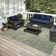 Chenille Washable Abstract Indoor / Outdoor Rug