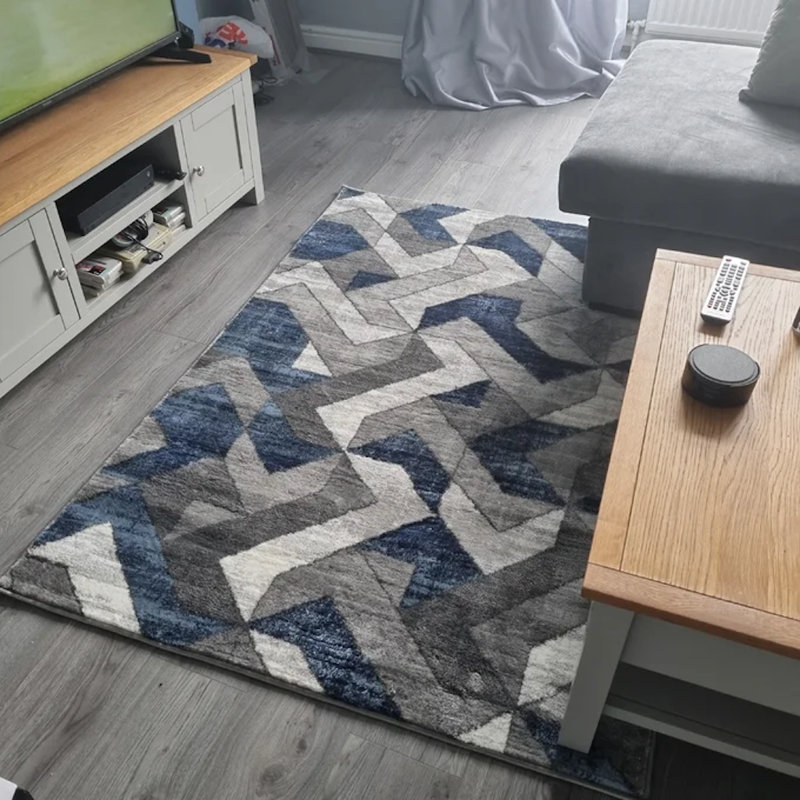 Ashingt Geometric Area Rug, Rectangle 160 x 230cm