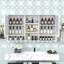 Pharmacie avec tablettes réglables et miroirs doubles