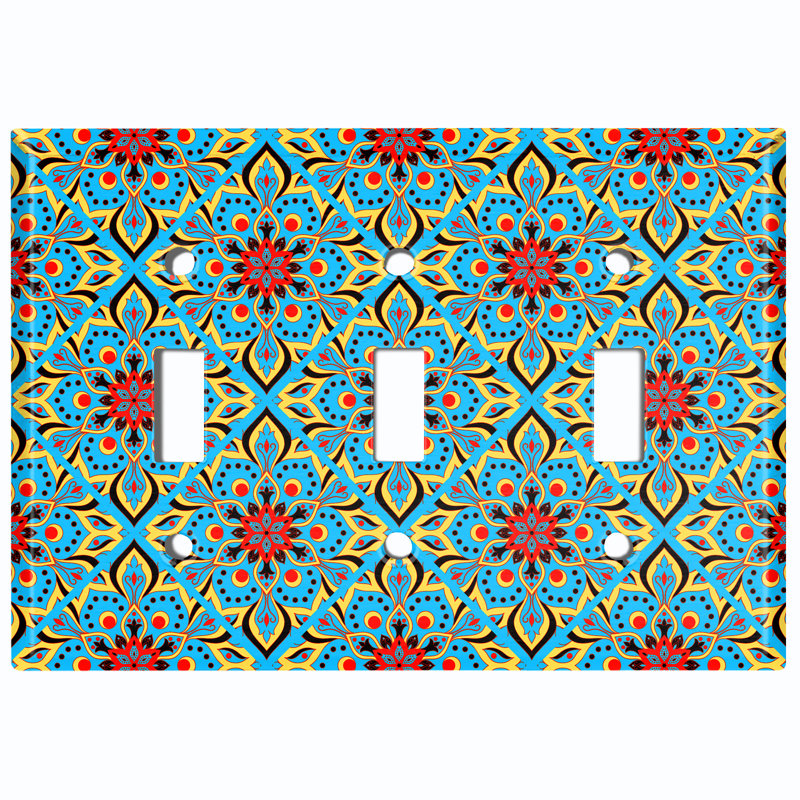 Patterned Toggle Light Switch Standard Wall Plate