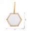 Miroir hexagonal Harlan, 2 pièces