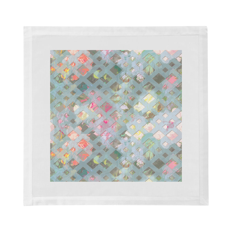 Defosse Trellis Cotton Sateen Dinner Napkins